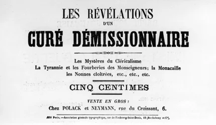 Cure Demissionnaire, de carteles políticos franceses de la Comuna de París, mayo 1871