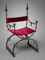 Silla curul plegable, c. 1450-1500