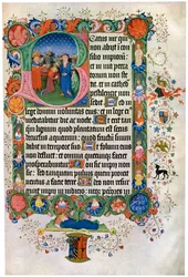 David ungiendo a David, siglo XV