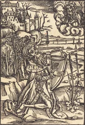David tocando el arpa, c. 1500
