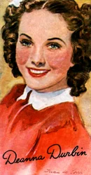 Deanna Durbin, 1921-1999, cantante y actriz en películas de Hollywood de los años 1930 y 1940, siglo XX