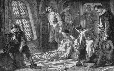 Muerte del Almirante Blake, 7 de agosto de 1657, c1880