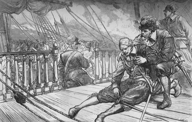 Muerte de Van Tromp, 10 de agosto de 1653, c1880