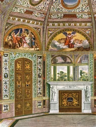 Decoración en el Pabellón del Jardín Octagonal en el Palacio de Buckingham, Londres, 1928