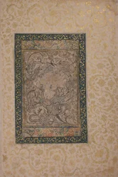 Dibujo decorativo, primera mitad del siglo XV