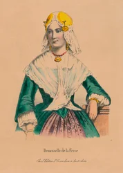 Demoiselle de la Frise, años 1850