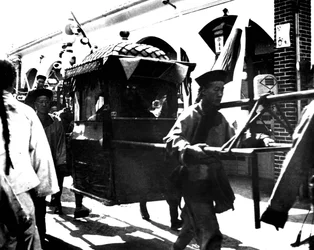 Salida del Emperador de Japón, Corea, 1900