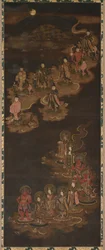 Descenso de los Nueve Luminares y las Siete Estrellas en Kasuga, 1300s
