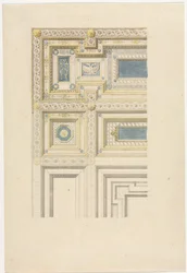 Diseño para techo ornamental, siglo XIX