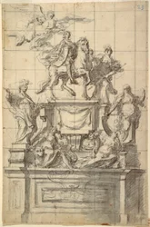 Diseño para un monumento al emperador Carlos VI de Nápoles