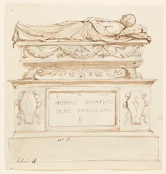 Diseño para un monumento sepulcral para Filippo Lovazzi