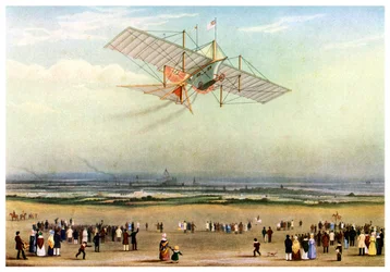 Diseño para un carruaje de vapor aéreo, 1843 1956