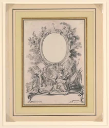 Diseño para el marco del retrato de Carlos III, Rey de España