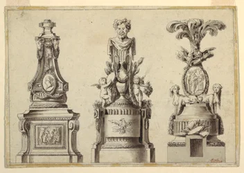 Diseños para tres pedestales