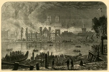 Destrucción de las antiguas Casas del Parlamento, 16 de octubre de 1834