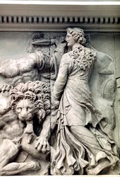 (detalle) del Gran Friso del Altar de Pérgamo, 180-159 a.C.