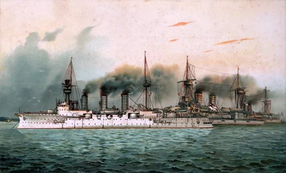 Alemán: S.M. Übungsgeschwader Victoria Louise & Kurfürst Friedrich Wilhelm & Weißenburg