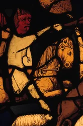 Diablo en un caballo (detalle)