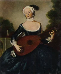 Die Lieblingsschwester Friedr. D. Gr. 1709-1758. - Pintura de Pesne, 1934