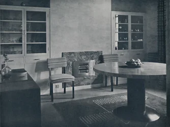 Comedor para una casa en Highgate Village, Londres, 1936