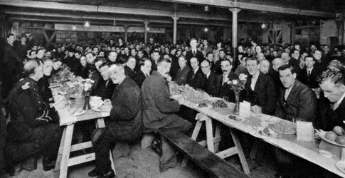 Cena para los sin hogar, Church Army House, Westminster, Londres