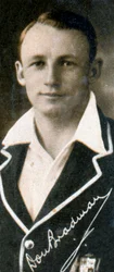 Donald George Don Bradman, jugador de críquet australiano, 1935