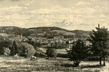 Dorking, desde el camino a los Denbies, 1898