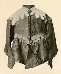 Jubón de seda negra adornado con galón y agujetas de plata, siglo XVII, 1937