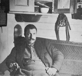 Dr. Blessing en su cabaña, 1893-1896, 1897