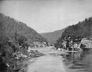 Garganta del Dragón, Nuevo Río, Virginia Occidental, c. 1897