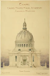 Dibujo, Capilla, Academia Naval de EE.UU.