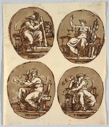 Dibujo, Cuatro óvalos