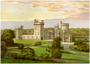 Dromoland, Condado de Clare, Irlanda, hogar de Lord Inchiquin, c1880