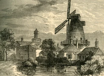 Molino de drogas de la Compañía de Boticarios, c. 1878