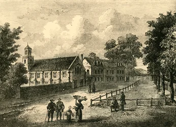 Dulwich College en 1750, c1878