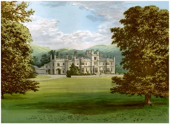 Parque Dunmore, Stirlingshire, Escocia, hogar del Conde de Dunmore, c1880