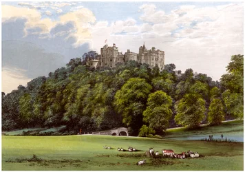 Castillo de Dunster, hogar de la familia Fownes-Luttrell, Somerset