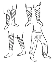 Calcetines y botas normandas tempranas, 1910