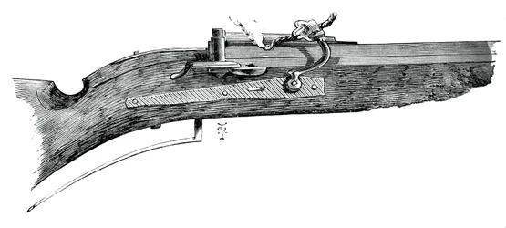 Primer caliver de fósforo, 1590, de Penshurst, c1880
