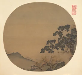 Paisaje de principios de primavera, mediados del siglo XIII