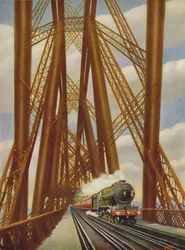 Expreso de la Costa Este cruzando el Puente Forth, 1926