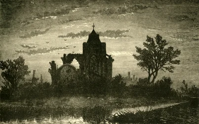 Extremo este de la Abadía de Crowland, 1898