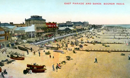 Desfile del Este y Arenas, Bognor Regis, West Sussex, 1950