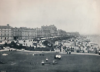 Eastbourne - Vista general desde la Torre Wish, 1895
