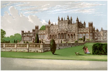 Eaton Hall, Cheshire, hogar del Duque de Westminster, c. 1880