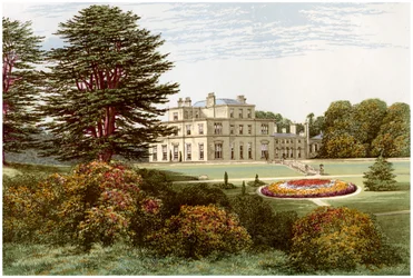 Eden Hall, Cumberland, hogar del Baronet Musgrave, c1880