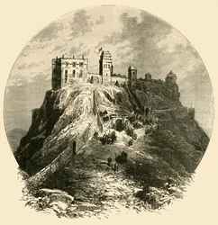Castillo de Edimburgo, como era antes del asedio de 1573, 1890