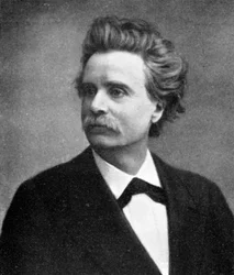 Edvard Hagerup Grieg, 1843-1907, compositor y pianista noruego, 1909