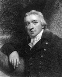 Edward Jenner, médico inglés, 1837