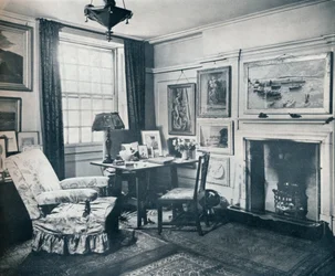 Sala de estar de Edward Marsh, c1934